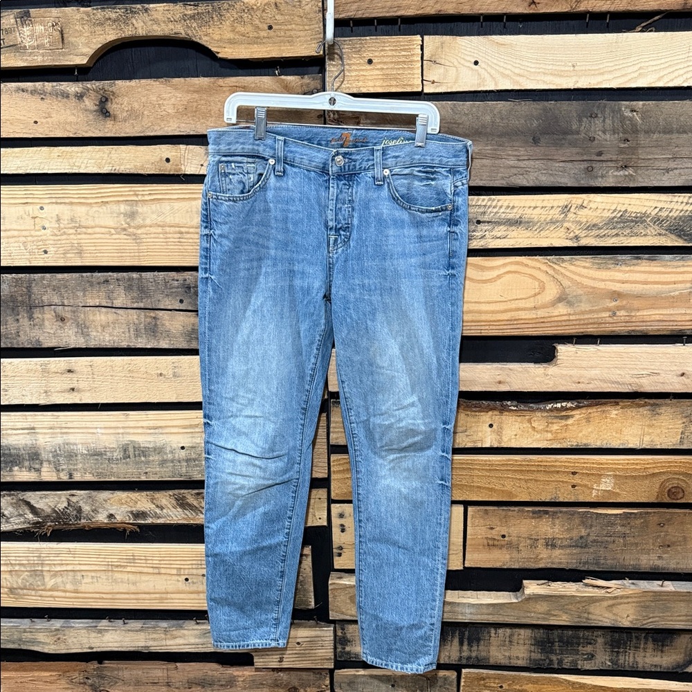 7 For All Mankind Vintage Josefina Skinny‎ Boyfriend Jeans Made In The USA Sz 29